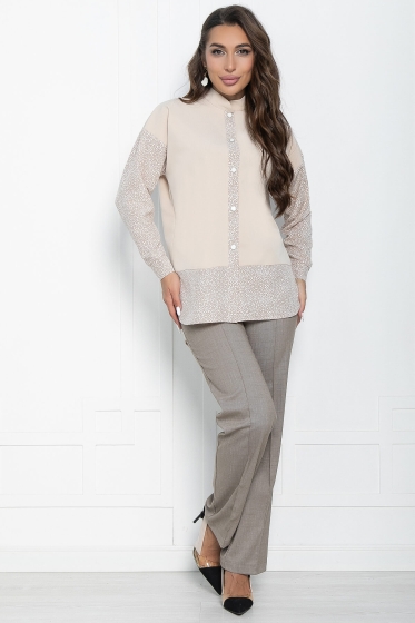 Блуза Желанная (бежевая) Б11011
