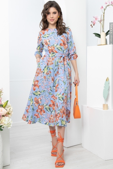 Платье "Фрэнсис" (голубое) П5670