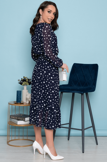 Платье "Флора" (блю) П3856