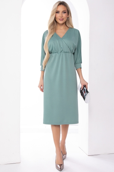 Платье "Нинель" (оливковое) П8324