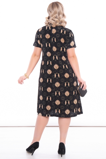 Платье-халат "Эстер" (блэк) П3149