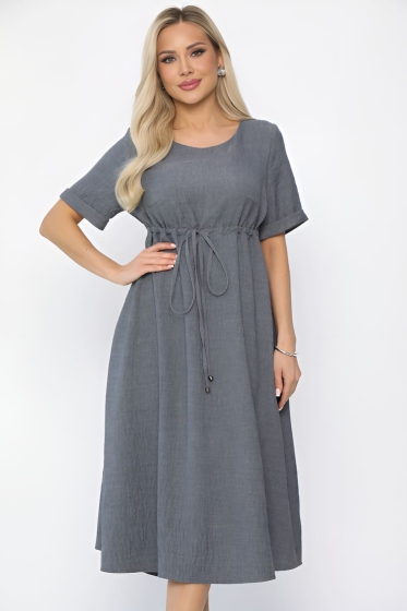 Платье Майя (серое) П13672-3М
