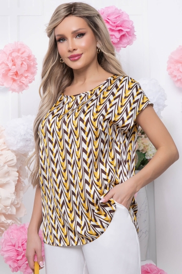 Блуза "Марита" (горчица) Б5860