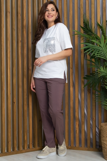 Брюки Бланж (сливовые) Б13394-18М