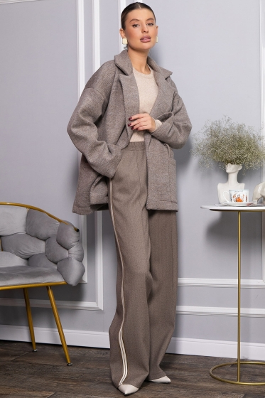 Брюки утепленные трикотажные Вильнюс (брауни) Б14451-5М