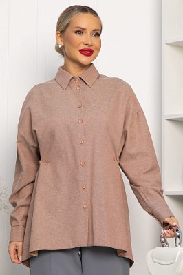 Рубашка Свободное падение (бежевая) Б14191-5М