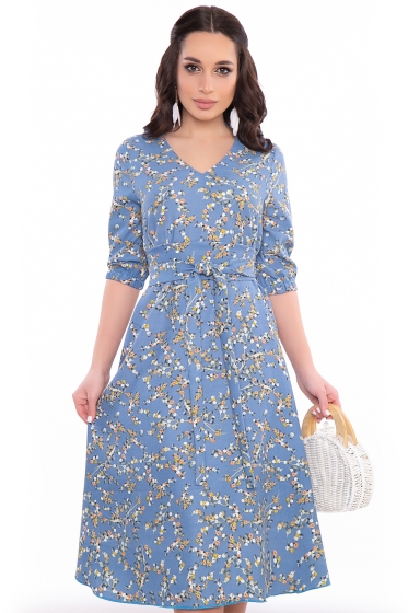 Платье "Леди Весна" (лазурь) П3175
