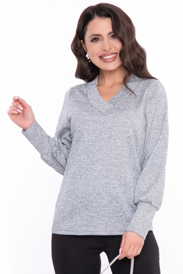 Джемпер "Синди" с люрексом (серый) Б2932