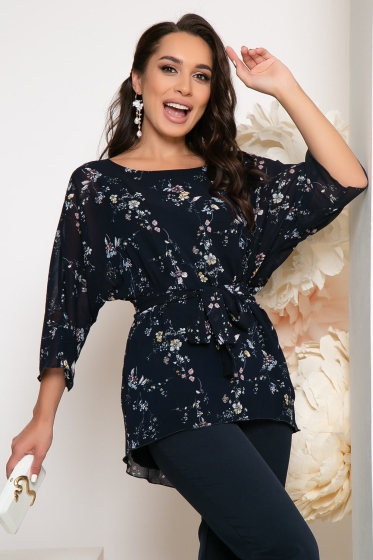 Костюм "Неповторимый шарм" (темно-синий) К4656