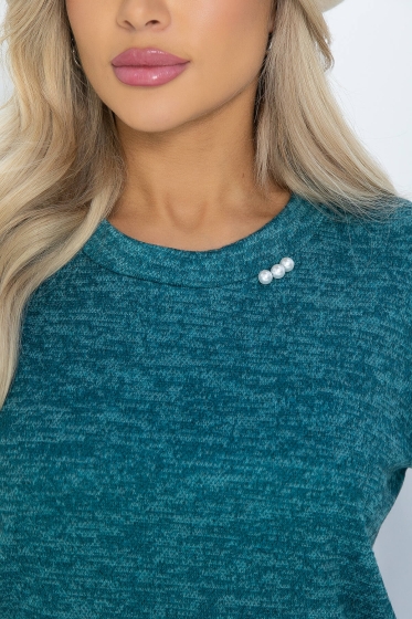 Джемпер Сатина (бирюзовый) Б11927